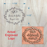 Wedding Logo Branding Iron